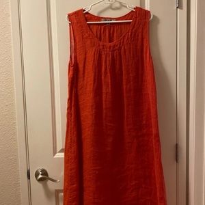 100% linen dress